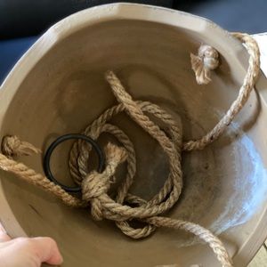 Jungalow Accents - Hanging Tan Planter Jungalow Accents - Hanging Tan Planter
